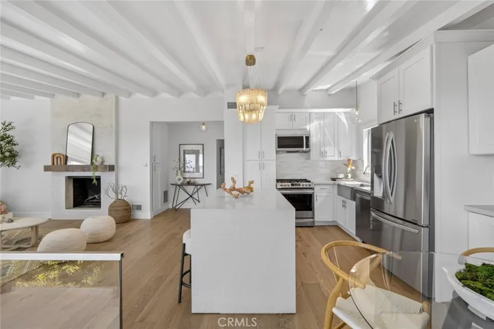 Updated kitchen with ocean views