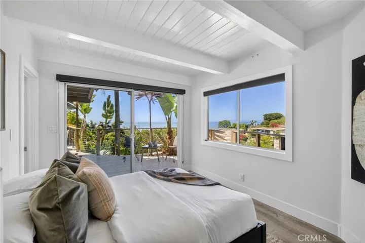 Downstairs Ocean View Guest Bedroom with walk-in closet and ensuite bathroom