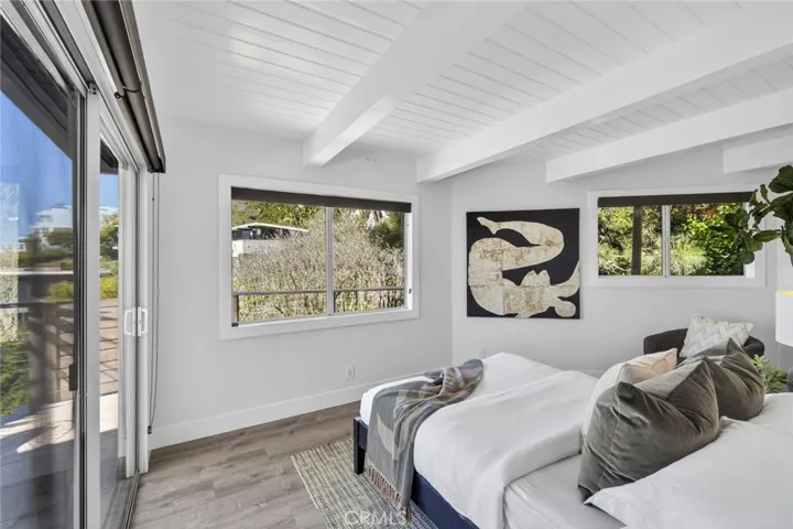 Downstairs Ocean View Guest Bedroom with walk-in closet and ensuite bathroom