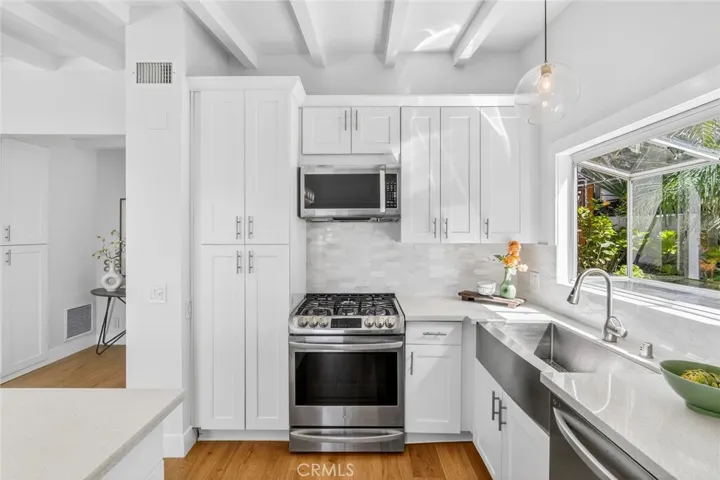 Updated kitchen with ocean views