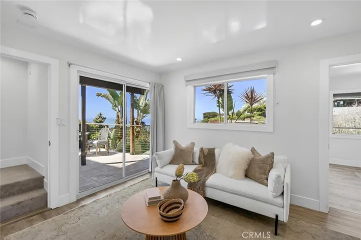 Downstairs ocean view family room