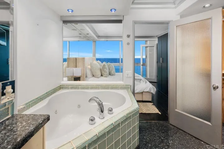 Water view from bathroom tub