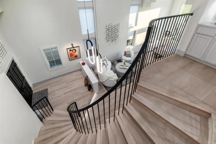 View from staircase landing