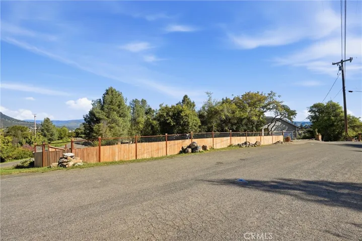 Brand new wooden fence