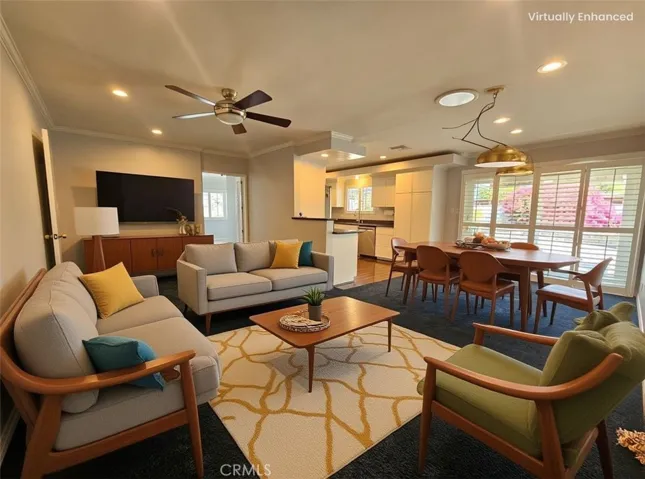 Family room Virtually Staged