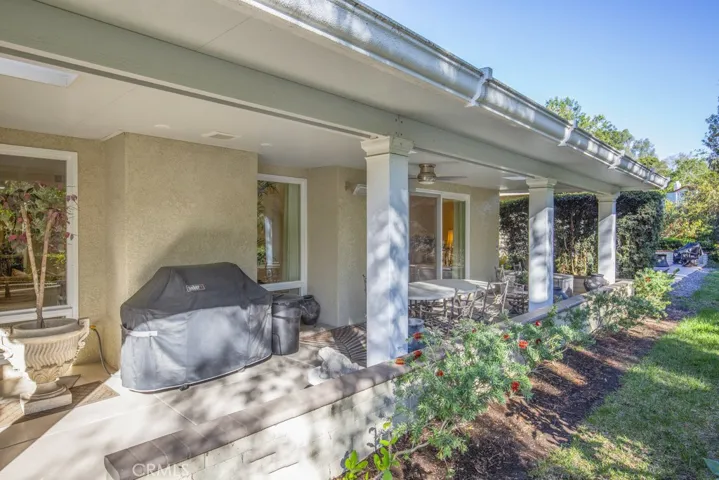 Another view of the covered rear patio.