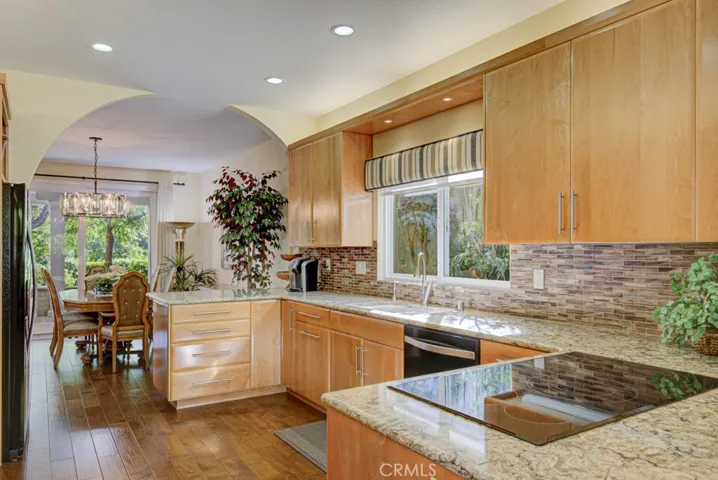 Another view of the kitchen looking towards the dining room.