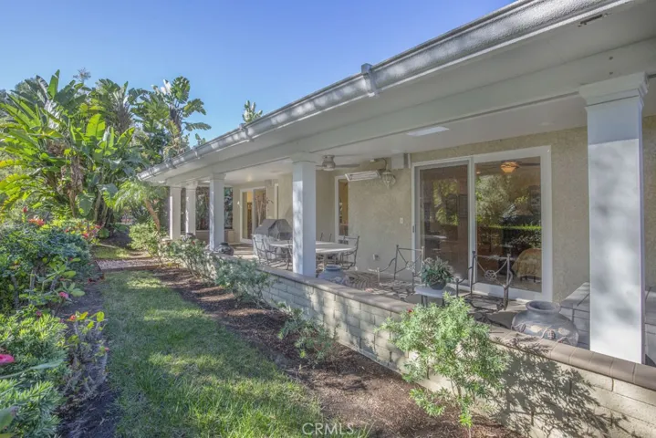 Another view of the covered rear patio.