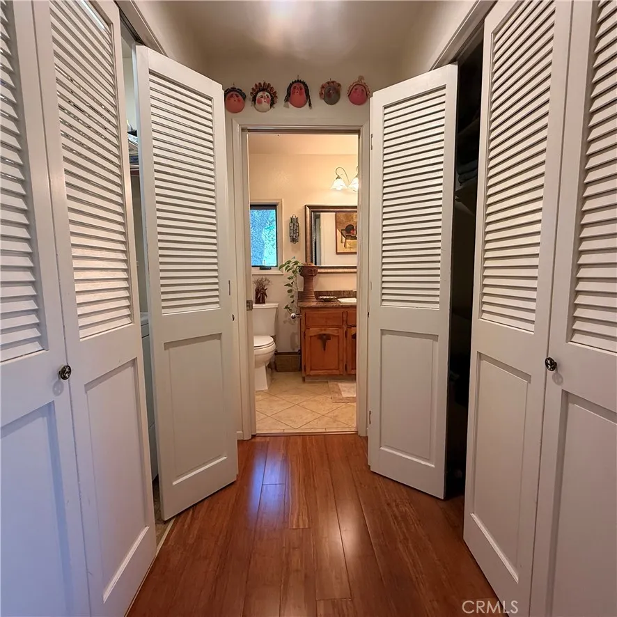 Hallway Laundry on the left and panty on the right.