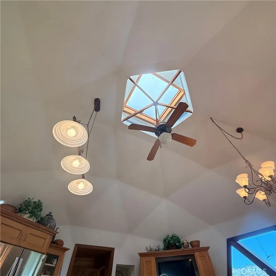 Kitchen skylight in the dome.