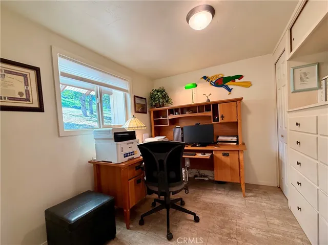 Lower Office Space below the loft.