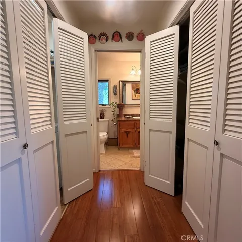 Hallway Laundry on the left and panty on the right.