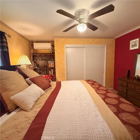 Bedroom #2 has a king sized bed in it with a cute hutch area.