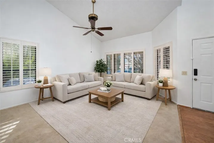 Living room with image altered digitally created.