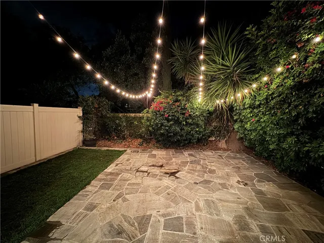 Flagstone Paved Yard