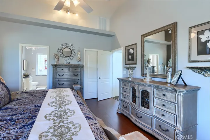 primary bedroom with walk in closet