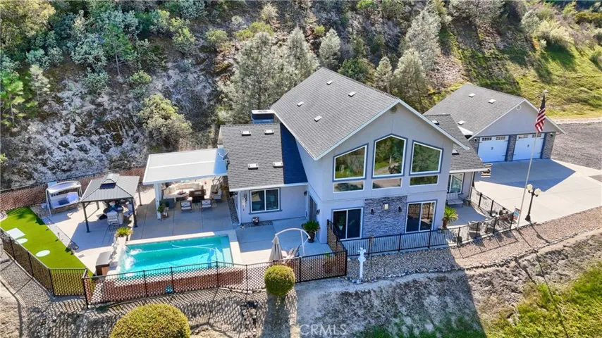 Aerial view of home