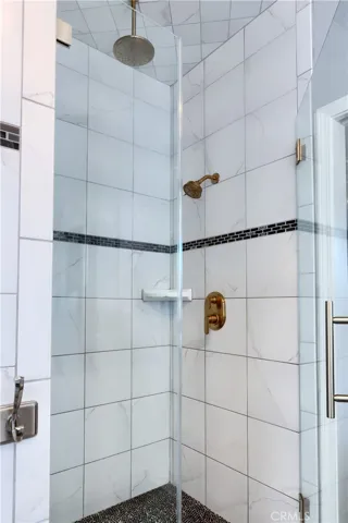 primary bath shower with multiple shower heads