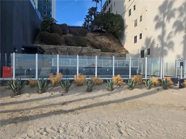 Beach entrance to pool