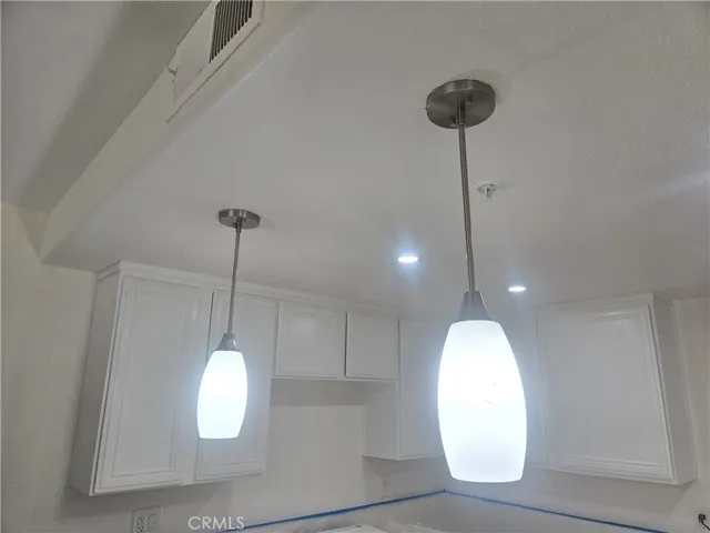 New recessed lighting and stylish light fixtures