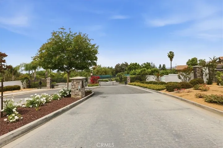 Gated entrance.