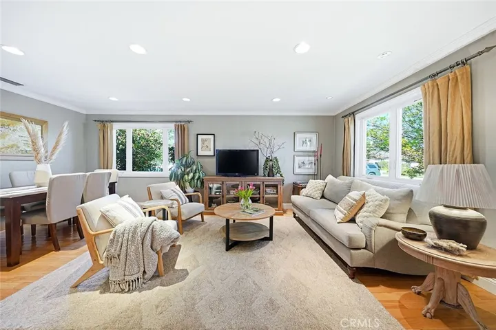 Spacious living and dining area