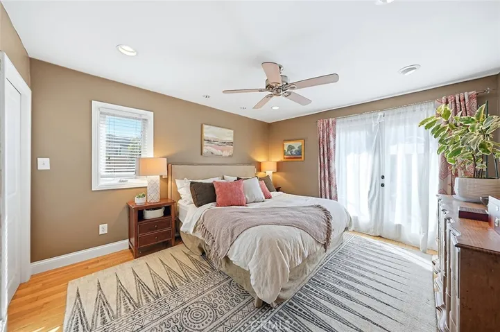 French doors lead to back patio