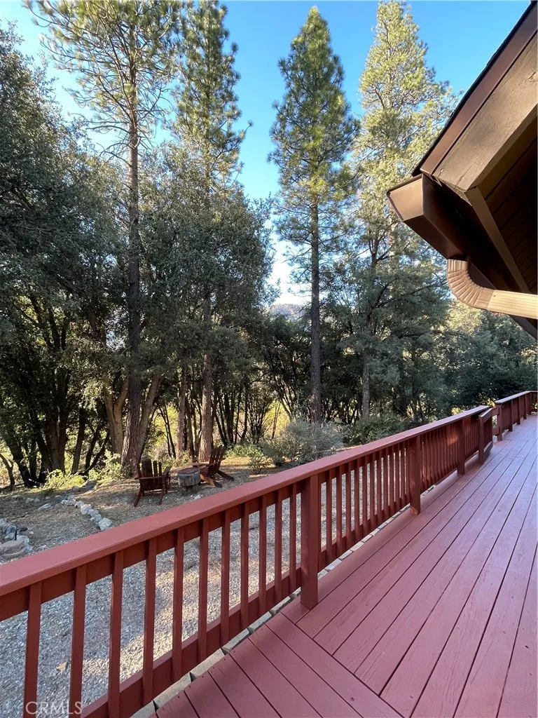 Newly refinished deck.