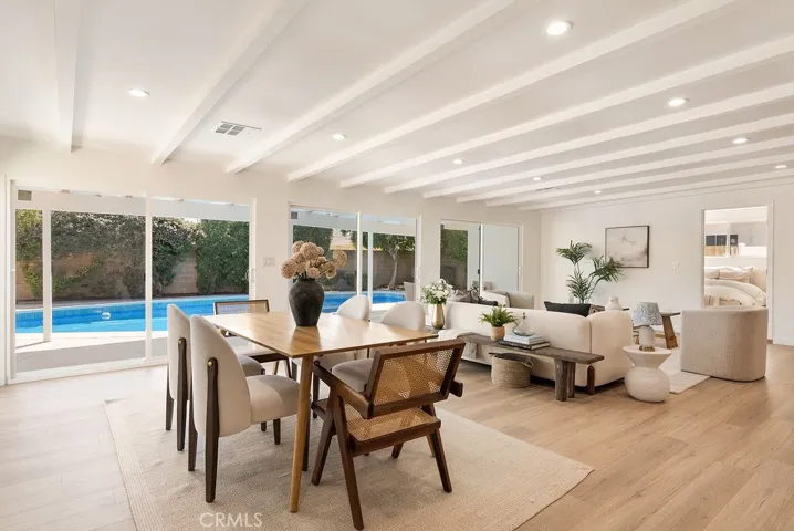 Dining to living area