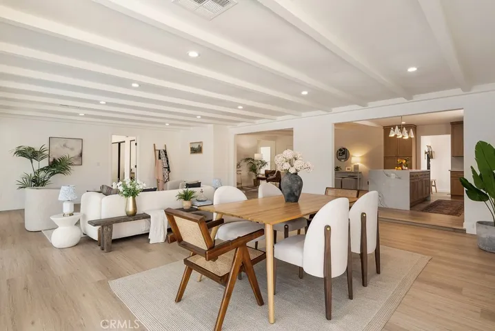 Dining to living area