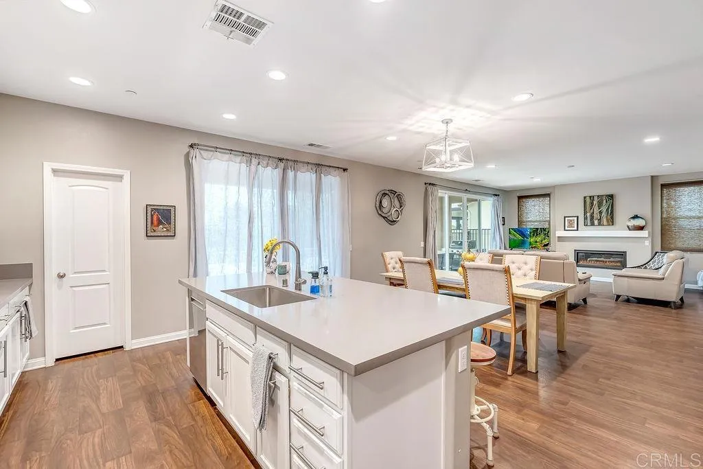 View to Great Room and Multiple Sliding Doors