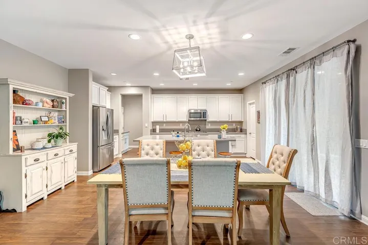 Dining area and Patio Door Sliders