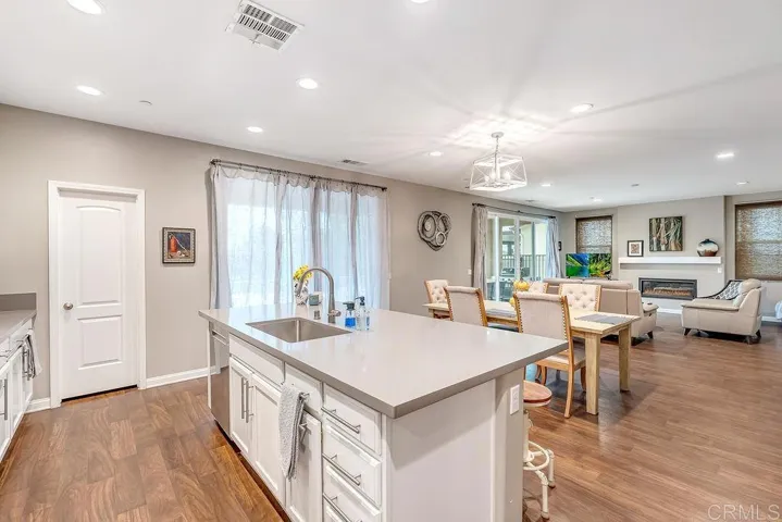 View to Great Room and Multiple Sliding Doors