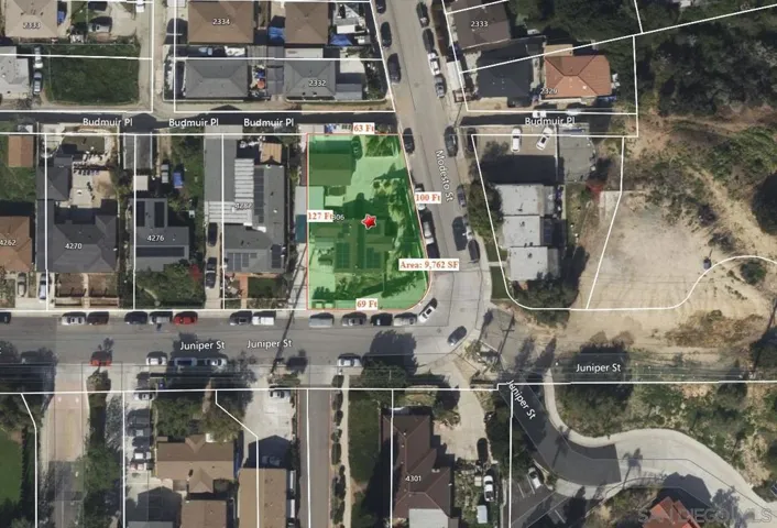 Aerial View of Entire Lot, just under 10,000 SF