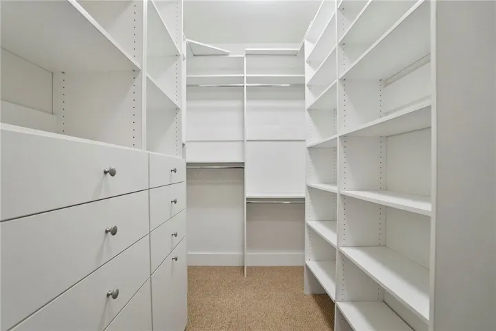 Master bedroom walk-in closet