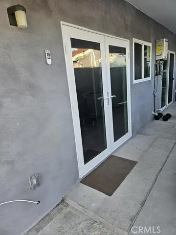part of the front door to the back house