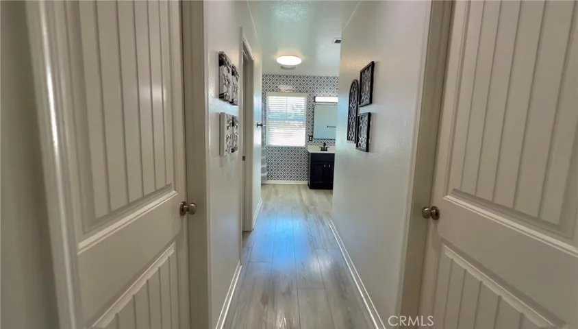 Master bedroom has his and hers closet