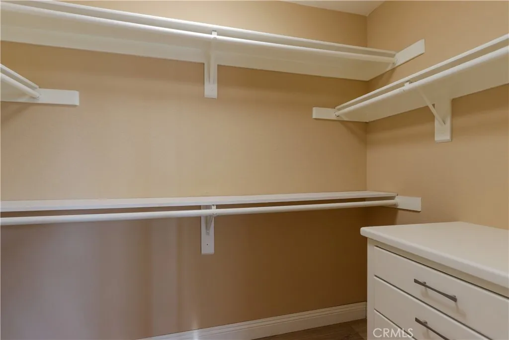 Master bedroom walk-in closet, plenty of storage