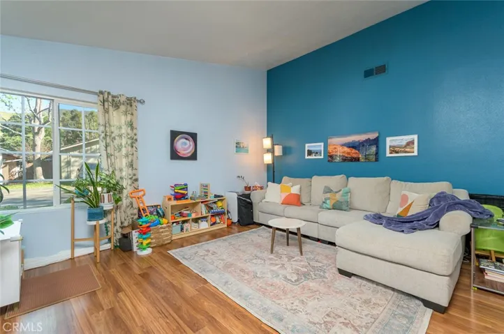  Living room full of light and color!