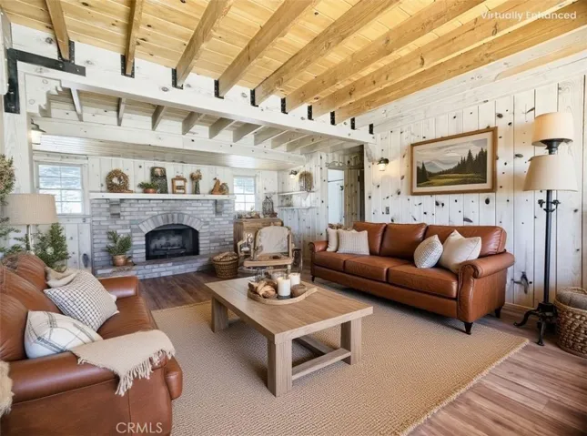 digitally staged with light walls