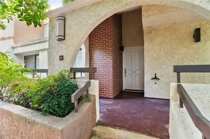 Entrance door to townhome
