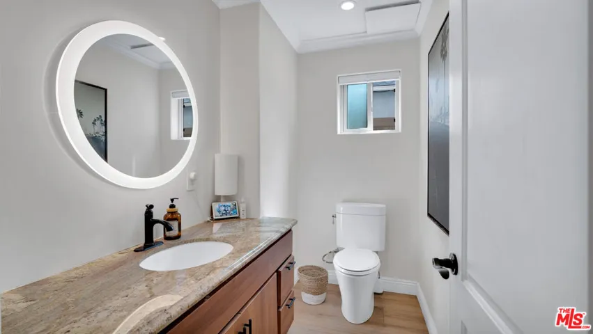 The first bathroom contains mo