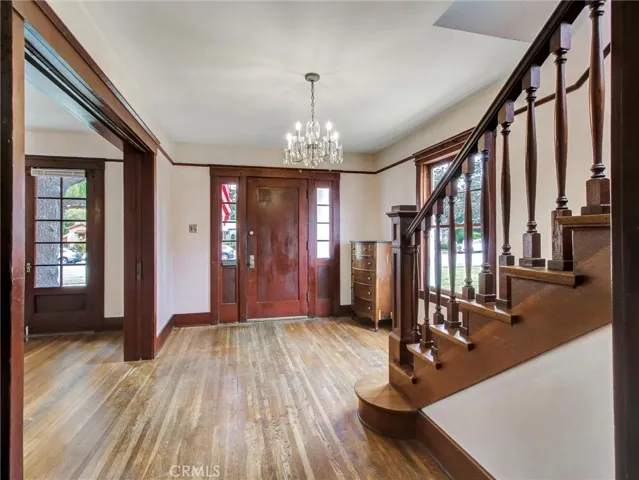 Entry Hall Pocket Doors Open