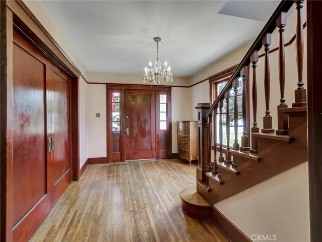 Entry Hall Pocket Doors Closed