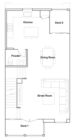 Residence 1 - level 2 floorplan