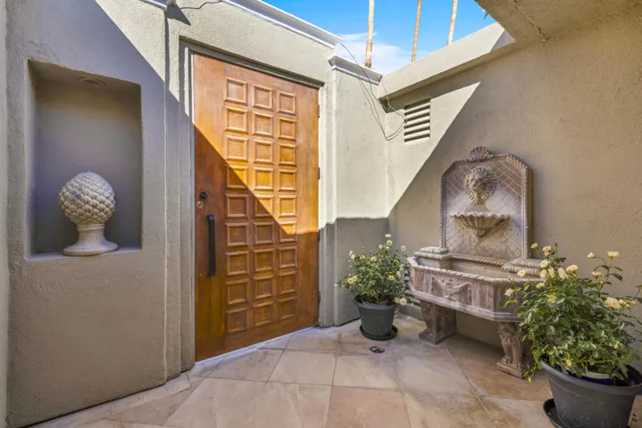 Entry courtyard