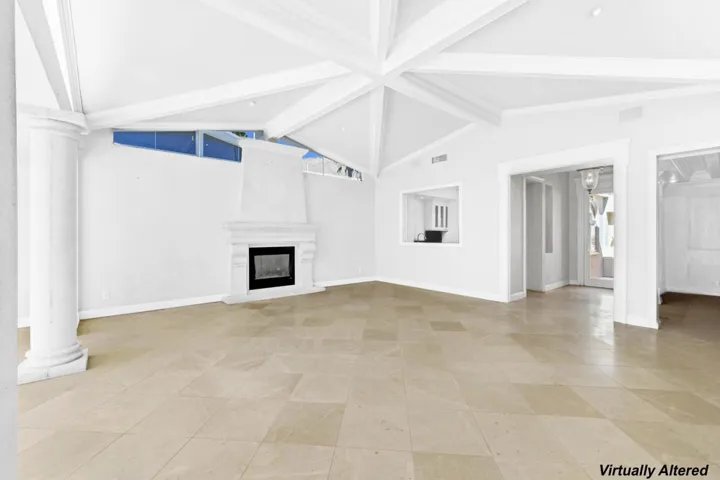 Virtually altered main living area