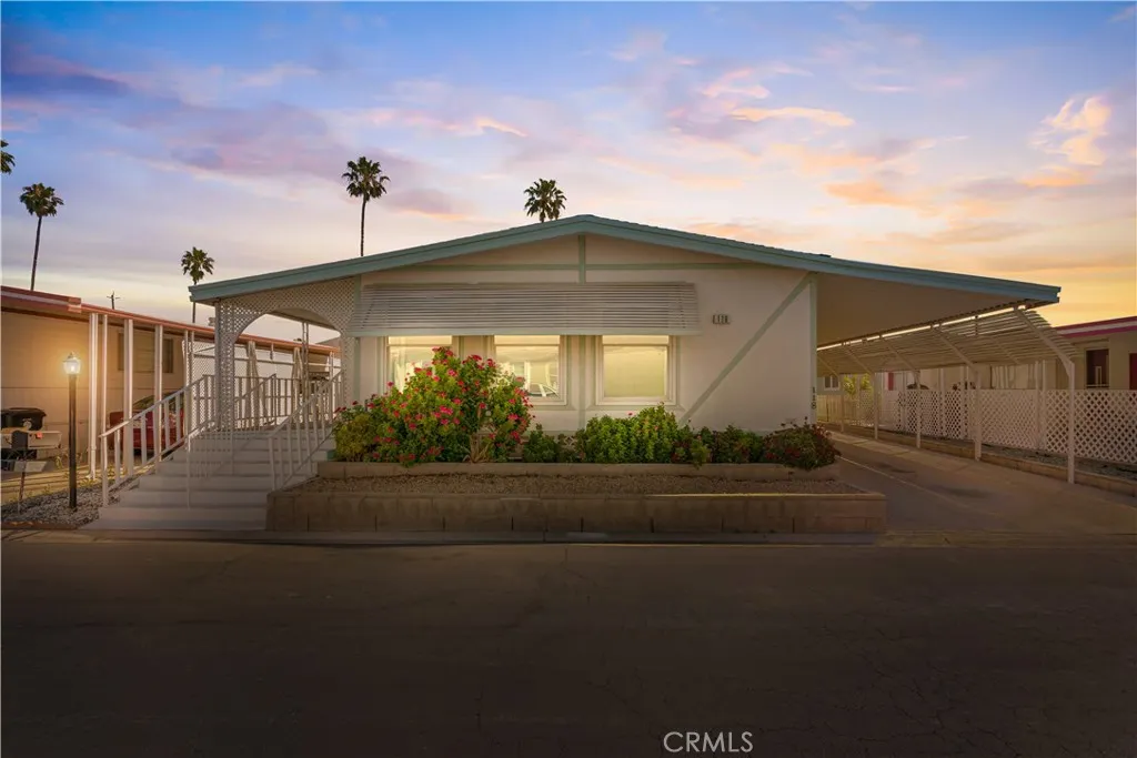 Front Elevation Sunset view