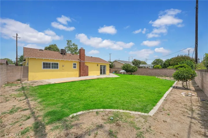 Grass is not green. The yard needs some love.