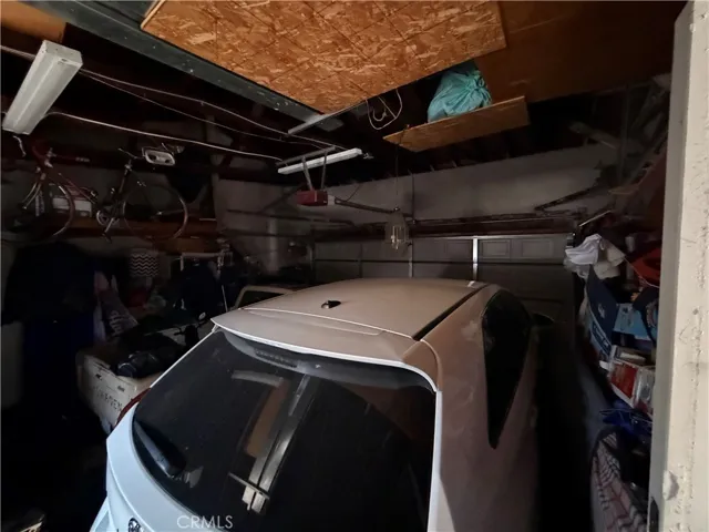 View of shared garage